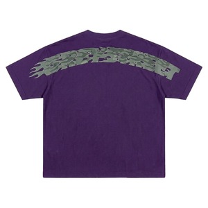 เสื้อยืดสตรีทแวร์สีเหลืองทรงปกติสำหรับผู้ชาย ผ้าคอตตอนหนานุ่ม พิมพ์ลายสัตว์ ระบายอากาศได้ดี น้ำหนัก 320 กรัม พิมพ์ลายดิจิทัล ทรงไหล่ตก สไตล์ฮิปฮอป - Product Image 5