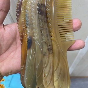 หวีทำมือจากเขาควายธรรมชาติ ป้องกันไฟฟ้าสถิต ช่วยสางผมไม่พันกัน หวีจัดแต่งทรงเครา ขายส่ง - Product Image 6