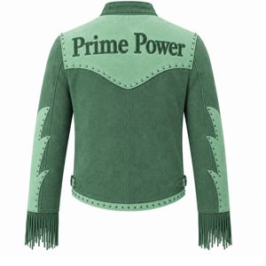 Chaqueta de cuero vaquera con flecos para hombre, estilo motero occidental, con borlas y tachuelas, de moda, venta al por mayor de fábrica - Product Image 2