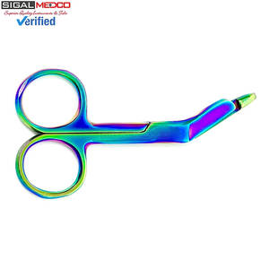 Ciseaux pour infirmières Lister Bandage, 3,5 pouces, manuels, EMT, multicolores, revêtement en titane, acier inoxydable, certifiés CE - Product Image 4