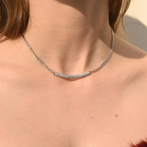สร้อยคอทองคำขาว 14k ประดับเพชร VVS1 รูปดาว พร้อมใบรับรอง IGI - Product Image 1