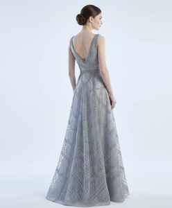 ชุดราตรีผ้าทูลล์ประดับลูกปัดทำมือแบบสั่งทำพิเศษ ทรงเอ ไลน์ แขนยาว ชุดออกงาน ราคาขายส่งจากโรงงาน - Product Image 4