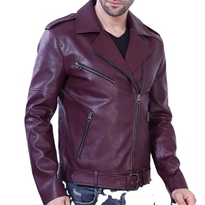 Veste en cuir pour homme, aspect élégant, taille ajustable, fabrication en usine, poids lourd, emballage personnalisé, veste en cuir pour homme - Product Image 4