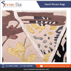 100% Cotton Handmade Embroidered Modern Design Living Room Carpet Latest Collection with Wool for Sale for Prayer Door - Product Image 5