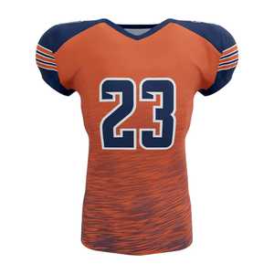 Uniforme de Fútbol Americano Personalizado, Jersey Naranja de Poliéster para Hombre Adulto, Equipo de Protección Transpirable - Product Image 2