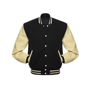 Custom Varsity <b>Jackets</b> Factory Private Label Wool Body <b>Leather</b> Sleeves for Fashion Brands Fast Delivery - Product Image 3