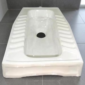 Modern <b>Ceramic</b> Squatting Toilet <b>Pan</b> White Eastern Orissa WC Floor Mount Sanitary Ware For African Market Export - Product Image 5