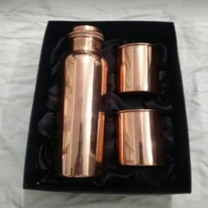 Premium <b>Copper</b> <b>Water</b> <b>Bottle</b> with Double Wall Eco-Friendly & Sublimated Design Portable Disposable Gift Set - Product Image 3