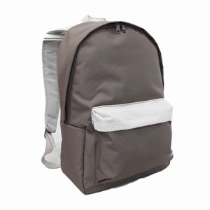 Mochila escolar moderna gris y blanca para adolescentes, tela duradera de alta densidad, compartimento interno acolchado para estudiantes. - Product Image 2