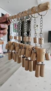 Présentoir à bijoux en bois naturel pour colliers et bracelets, organisateur d'accessoires pour comptoir de cuisine ou coiffeuse - Product Image 6