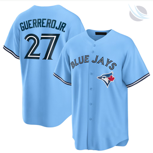 Maillot de baseball des Blue Jays pour homme, manches courtes, col en V, logo sublimé, polyester respirant, coupe classique, adulte, toutes saisons - Product Image 3