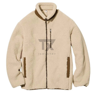 <b>Men's</b> Hot Sale Warm Polar Fleece <b>Jacket</b>/Latest Style OEM Fashionable Customized Plain <b>Sherpa</b> <b>Jackets</b> - Product Image 3