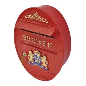 Boîte aux lettres antique de forme ovale, personnalisable OEM, pour la maison, artisanat, boîte à lettres murale, faible MOQ accepté - Product Image 2