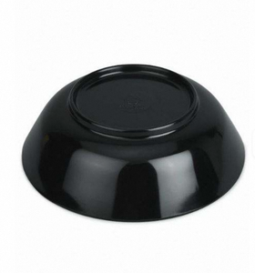 Black <b>Plastic</b> <b>Bowl</b> Minimalist Design Polished Finish Dishwasher Safe Home Use Food <b>Serving</b> - Product Image 1
