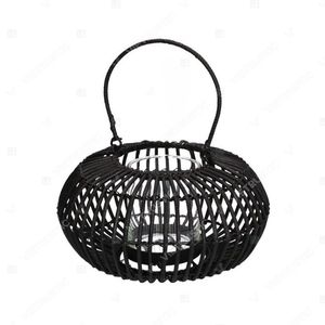 Vietrustic Stylish Woven <b>Lantern</b> Light <b>Hurricane</b> Candle Holder Bamboo Rattan <b>Lantern</b> Outdoor Hanging <b>Lanterns</b> - Product Image 5