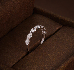 Anillo de Compromiso Vintage de Plata 925 con Diamante de Corte Ovalado, Certificado por IGI, para Regalo de Aniversario de Bodas - Product Image 2