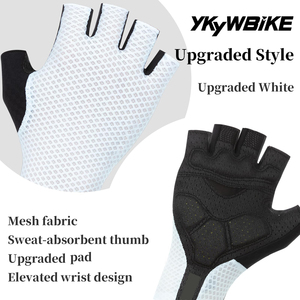 Guantes de Ciclismo Personalizados con Logotipo, de Alta Calidad, de Poliéster Elástico, para Gimnasio, Entrenamiento, Protección de Medio Dedo, Antideslizantes, para Verano - Product Image 5