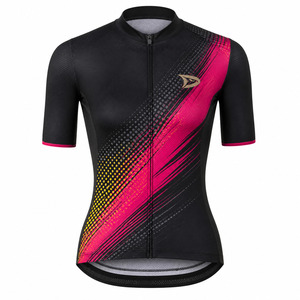 OEM Custom Sublimated Cycling Jersey Men Breathable Quick Dry <b>Road</b> Bike Shirt with Rear Pockets Full Zipper - Product Image 2