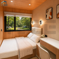 Maison portable, maison modulaire préfabriquée, maison conteneur en panneaux composites d'aluminium, mini-maison, chambre, salle de bain, camping, station balnéaire