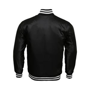 Chaqueta Varsity de Satén para Hombre, 100% Poliéster, al por Mayor, OEM, Personalizada, Bordada, Acolchada, con Forro, Estilo Béisbol - Product Image 6