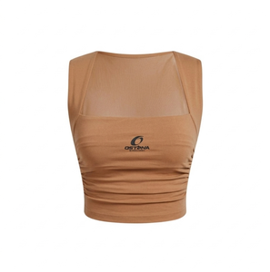 Tops Cortos de Mujer Personalizados en Color, de Spandex/Poliéster, Ecológicos, Transpirables, de Secado Rápido, Tejidos, con Cintas, Estilo Casual - Product Image 6