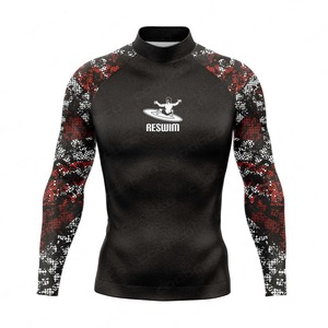 เสื้อรัดกล้ามเนื้อ BJJ MMA แบบสั่งทำพิเศษสำหรับผู้ชาย เสื้อคอมเพรสชั่นสำหรับออกกำลังกายและฝึกซ้อม ชุดกีฬาแห้งเร็ว - Product Image 2