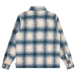 Camisa casual personalizada para hombre, camisa de franela multicolor con paneles, hombros caídos, estilo urbano, camisa de franela a cuadros para hombre y mujer - Product Image 2