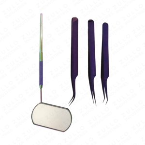 New Private Label Eyelash Tweezers Set Stainless Steel Volume <b>Lash</b> Extension Tools with Mirror Professional <b>Kit</b> - Product Image 2