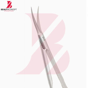 Ciseaux à cuticules à lame incurvée de qualité supérieure, en acier inoxydable de haute qualité, pour éliminer les peaux mortes, pour salon professionnel - Product Image 5