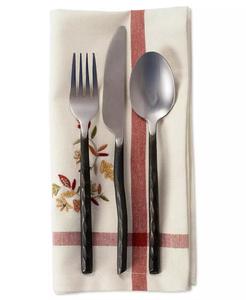 Angolo ricamato foglie d'autunno con tovagliolo di bordo, Set di 6 | Importazioni di Design - Product Image 4