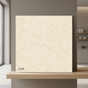 Carreaux de porcelaine solubles au sel, nano-polissés, couleur or jaune, motif plume, 600x600mm, haute brillance, vitrifiés, antidérapants, pour piscine - Product Image 6