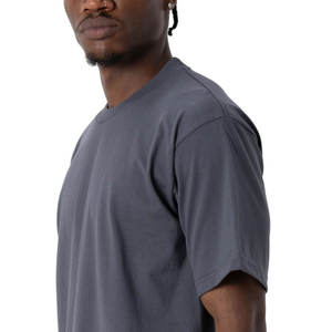 Camiseta de Hombre de Diseño Nuevo, de Lujo, de Algodón de Calidad, Corte Holgado, Hombros Caídos, Marca Blanca, Talla Grande - Product Image 3