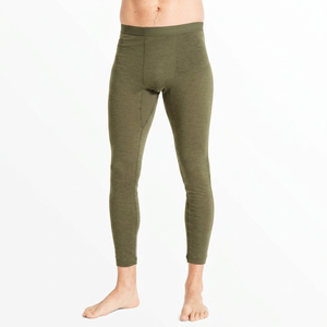 <b>Men's</b> Olive Green <b>Compression</b> Leggings Full Length Elastic Waist Solid Color Athletic <b>Tights</b> Spandex Nylon Material - Product Image 3