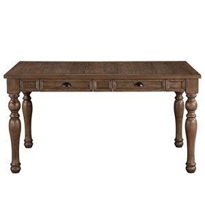 Mesa de Comedor Redonda de Madera de Mango Hecha a Mano, Estilo Rústico Marrón, Venta al por Mayor - Product Image 5