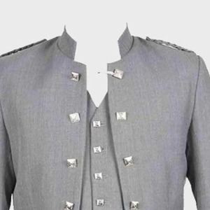 Veste Prince Charlie de haute qualité pour hommes, veste de kilt écossaise formelle, vêtements de mariage, fabricant OEM ODM - Product Image 6
