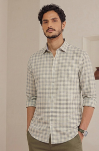 Camisa Casual de Hombre con Doble Botonadura y Micro Cuadros, 100% Algodón Transpirable, Verano, ODM - Product Image 3