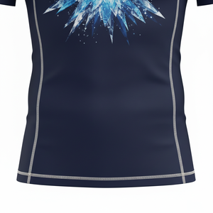 Maillot de compression à manches courtes personnalisé, tissu premium respirant, coutures durables, design sublimé, pour MMA, BJJ, surf et entraînement. - Product Image 2