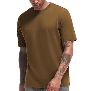 Men's Heavy Weight Crew Neck Casual Solid Jersey <b>T</b> <b>Shirt</b> Premium 100%cotton blank <b>t</b>-<b>shirts</b> with <b>pocket</b> bulk wholesale - Product Image 1