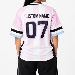 เสื้อฟุตบอลอเมริกันแบบซับลิเมชั่นสำหรับผู้หญิง คุณภาพพรีเมียม สำหรับทีม ระบายอากาศได้ดี น้ำหนักเบา แห้งเร็ว แขนสั้น - Product Image 2