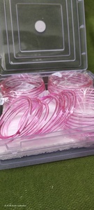 กำไลแก้วเยลลี่ทำมือ – กำไลแก้วสีแดงโปร่งแสงเงางามสำหรับเครื่องประดับสไตล์โบโฮและแบบดั้งเดิม - Product Image 3