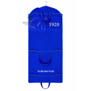 กระเป๋าใส่เสื้อผ้ากันน้ำสำหรับผู้หญิง Zeta Phi Beta Sorority แบบพับได้ พร้อมที่แขวนในตู้เสื้อผ้า สำหรับจัดเก็บและเดินทาง - Product Image 1