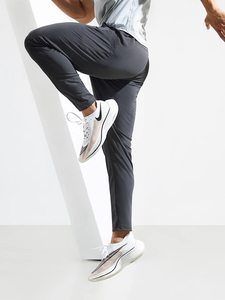 Pantalon décontracté en jean kaki pour homme, coupe slim, léger, respirant, en coton et polyester, jambe droite, taille mi-haute, tricoté coloré pour l'été - Product Image 2