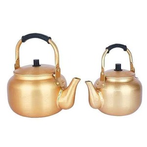 Vintage Copper Turkish Coffee Pot With Wood Handle Round Percolator Coffee & <b>Tea</b> Tool - Product Image 6