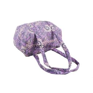 Bolso de Hombro Grande de Algodón Orgánico Hecho a Mano, Estilo Vintage, Multicolor, con Dos Asas y Cierre de Cremallera, para Viajes y Uso Diario, Estilo Rajasthan - Product Image 6