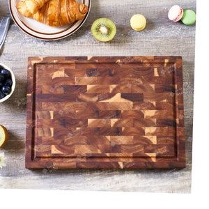 Tabla de Cortar Rectangular de Madera de Acacia Premium con Veta de Corte, Duradera, 38 mm de Grosor, Marca SMW, Modelo SMW99, Precio de Fábrica - Product Image 4