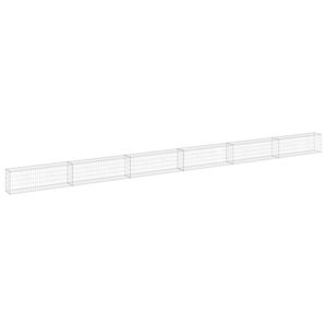 Mur en gabions en acier galvanisé avec couvercles 354,3''x11,8''x19,7'' Clôtures, treillis et portails - Product Image 2