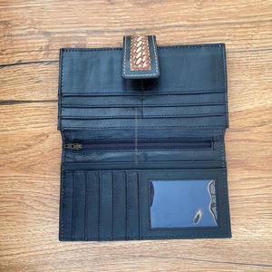 Étui de téléphone en cuir de vachette véritable avec pochette taillée à la main de style occidental, porte-monnaie de créateur à usages multiples, nouvelle collection - Product Image 5