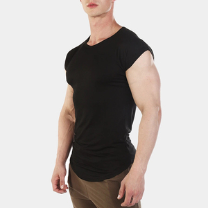 T-shirts sans manches respirants pour hommes en coton et polyester – Prix de gros abordable, lavables - Product Image 2
