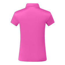 Polo décontracté pour femme, tissu piqué épais, coupe classique, couleur unie, personnalisable avec logo - Product Image 2