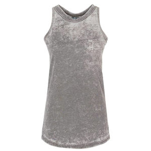 Débardeur sans bretelles pour femme grande taille, en coton délavé, en molleton écologique, avec col à nœud, de haute qualité, respirant, décontracté, pour l'été et l'entraînement - Product Image 4